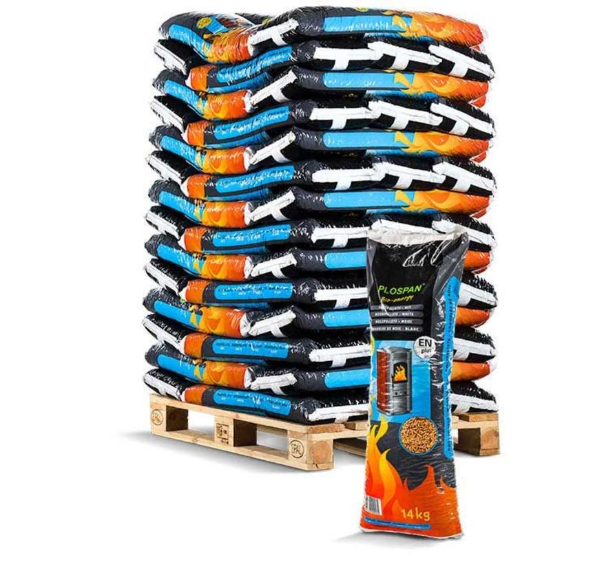 Houtpellets zakgoed wit